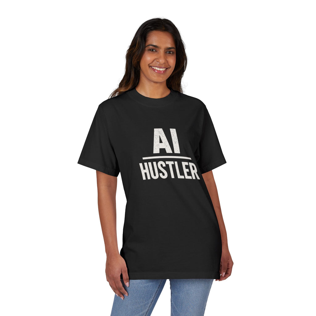 AI Hustler T-Shirt, Unisex Graphic Tee, Entrepreneur Gift, Casual Streetwear, Tech Enthusiast Apparel, Gift for Friends