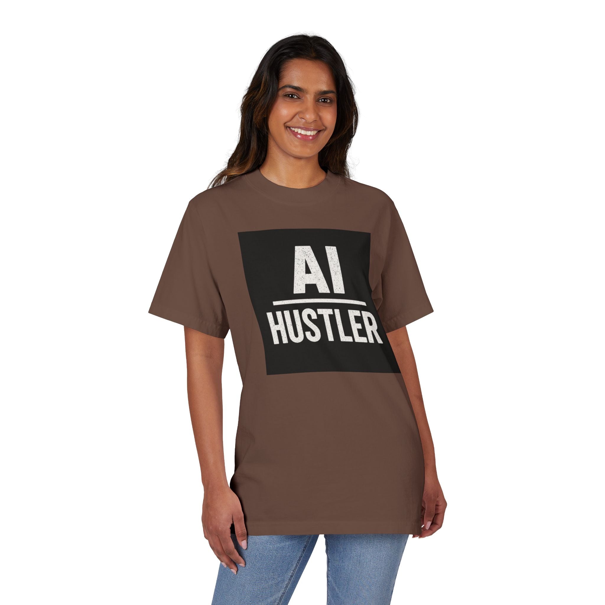 AI Hustler T-Shirt, Unisex Graphic Tee, Entrepreneur Gift, Casual Streetwear, Tech Enthusiast Apparel, Gift for Friends
