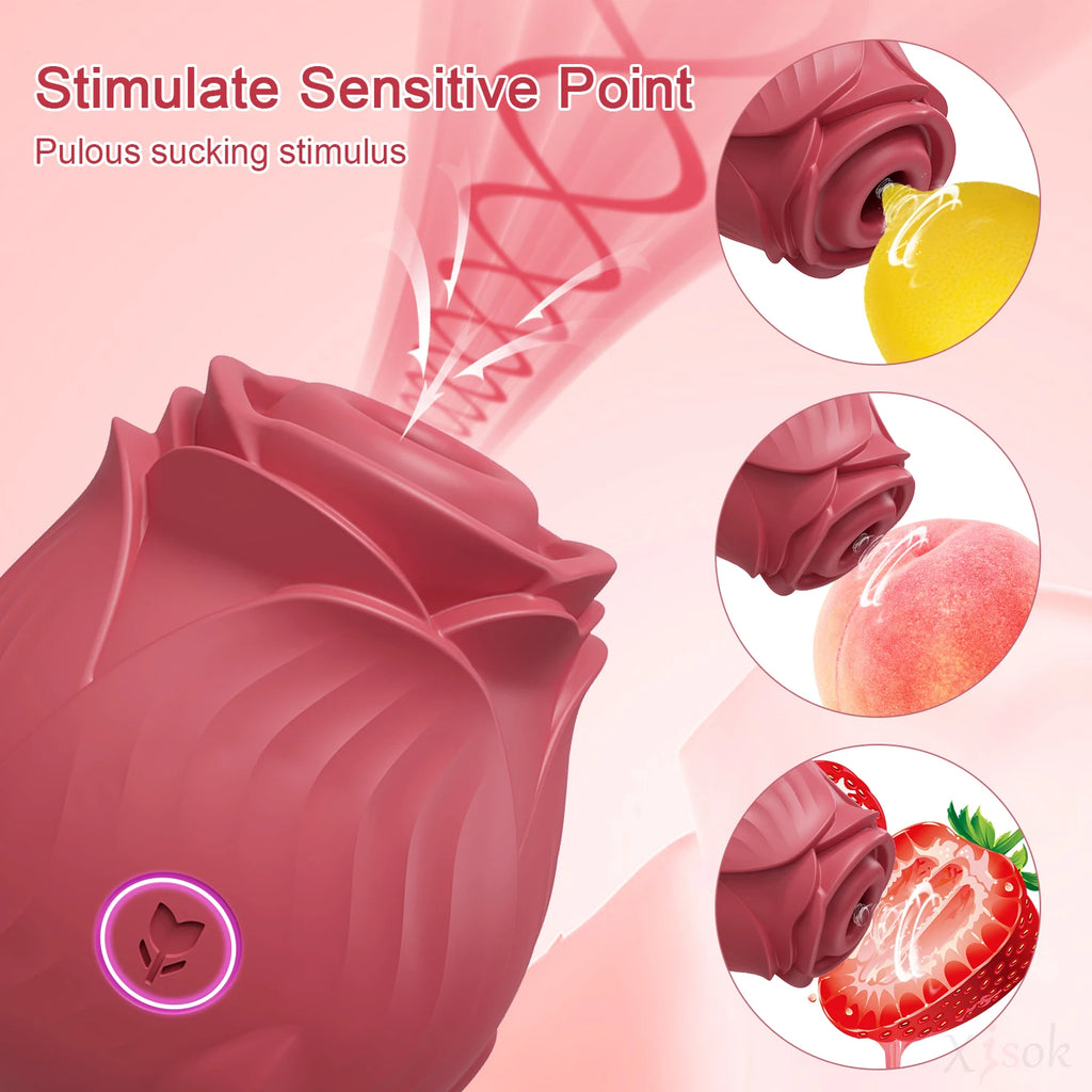 Rose-Inspired Suction Wellness Massager | Quiet, Compact & Body-Safe