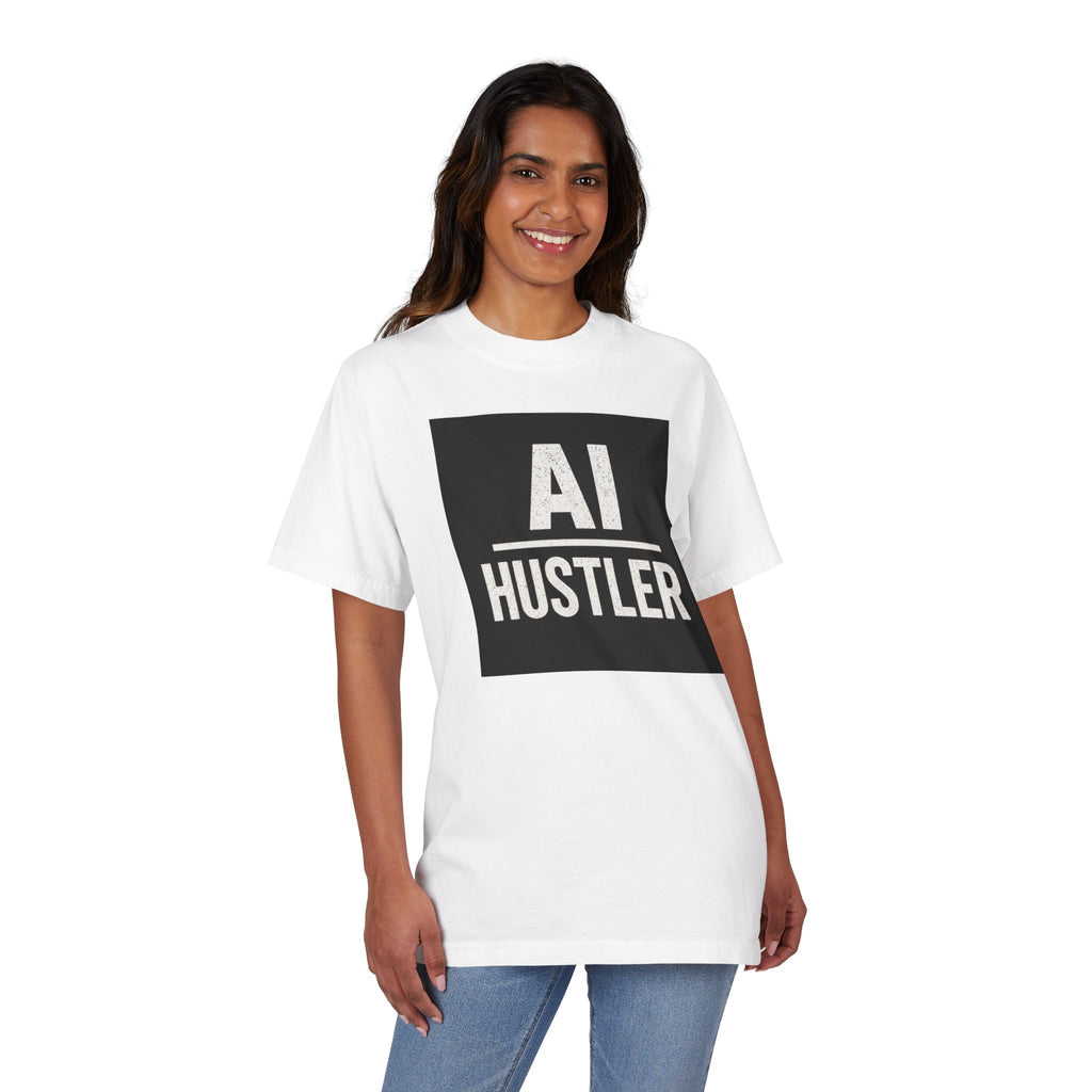 AI Hustler T-Shirt, Unisex Graphic Tee, Entrepreneur Gift, Casual Streetwear, Tech Enthusiast Apparel, Gift for Friends