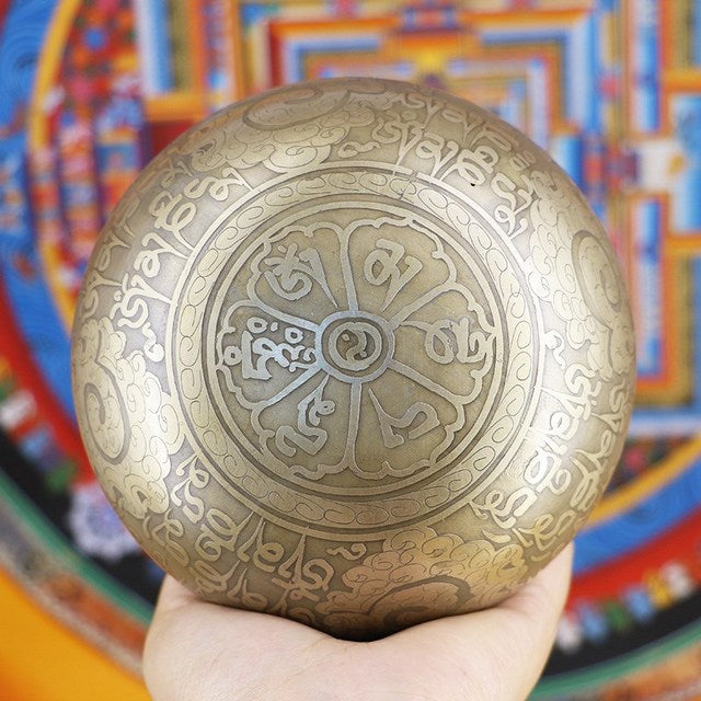 Handcrafted Tibetan Singing Bowl for Meditation & Sound Healing