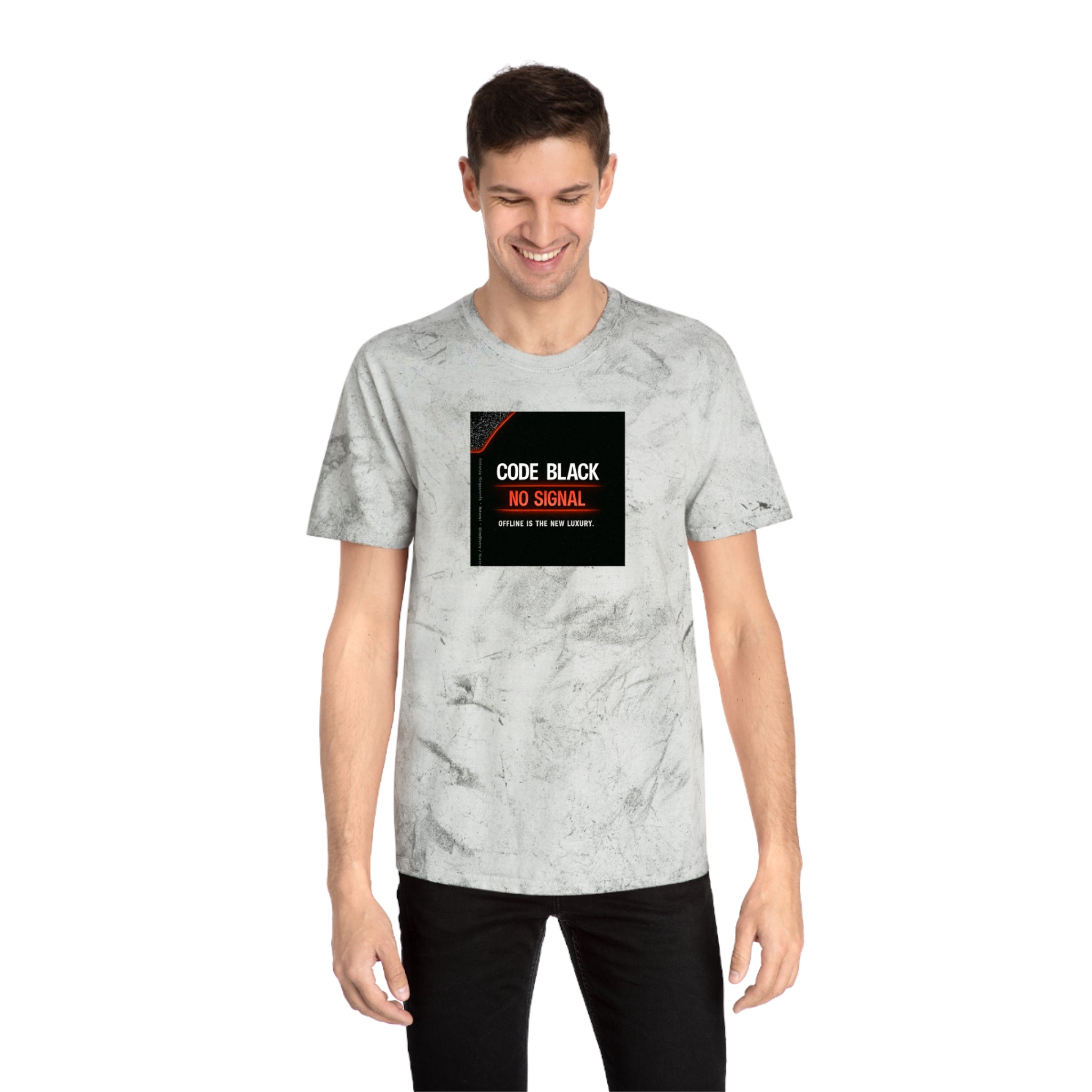 Color Blast Unisex T-Shirt - Minimalist Statement Tee, Comfortable Casual Wear, Gifts for Tech Lovers, Offline Vibes, Relaxed Fashion