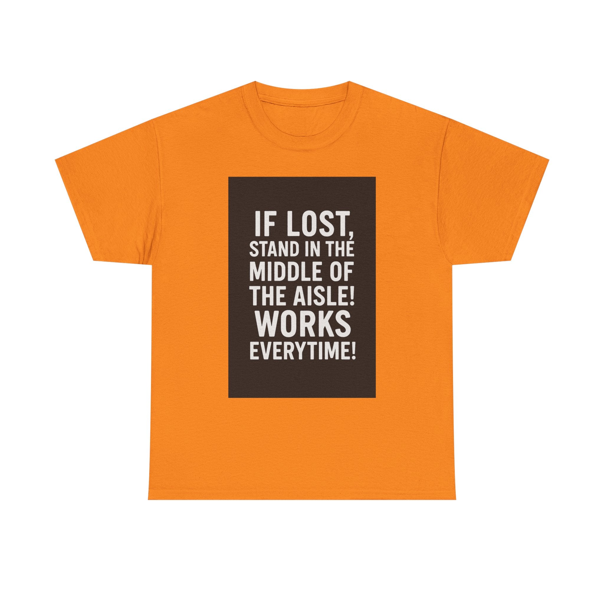 Lost Aisle Humor T-Shirt, Funny Unisex Tee, Gift for Travelers, Quirky Shirt for Adventures, Comedic Apparel