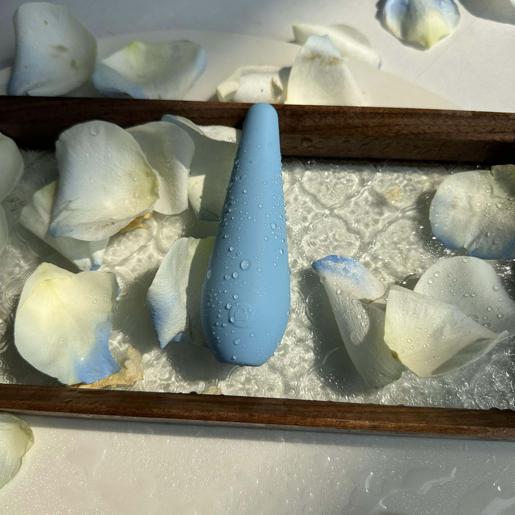 Light Blue Silicone Pleasure Wand – Soft, Quiet, Intentional Design