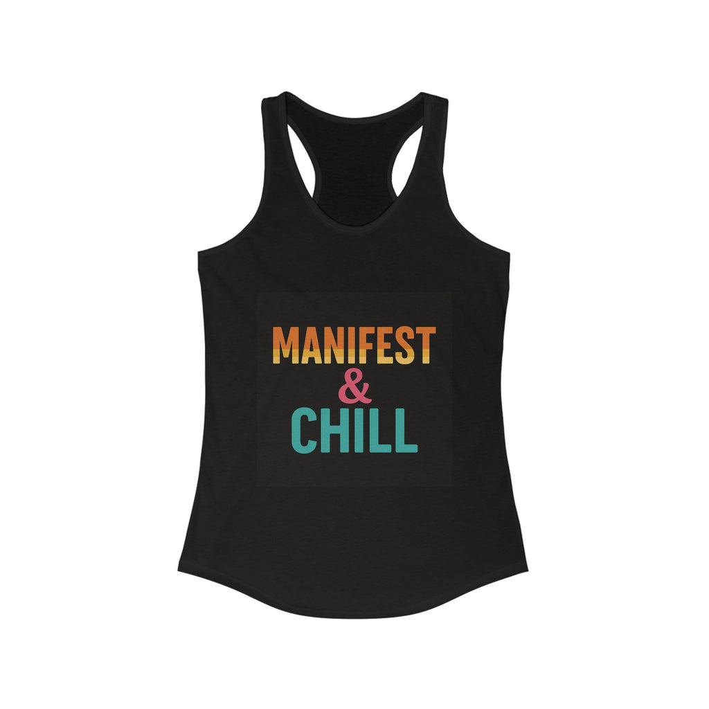 Tank Top Manifest and Chill Womens Ideal Racerback Tank