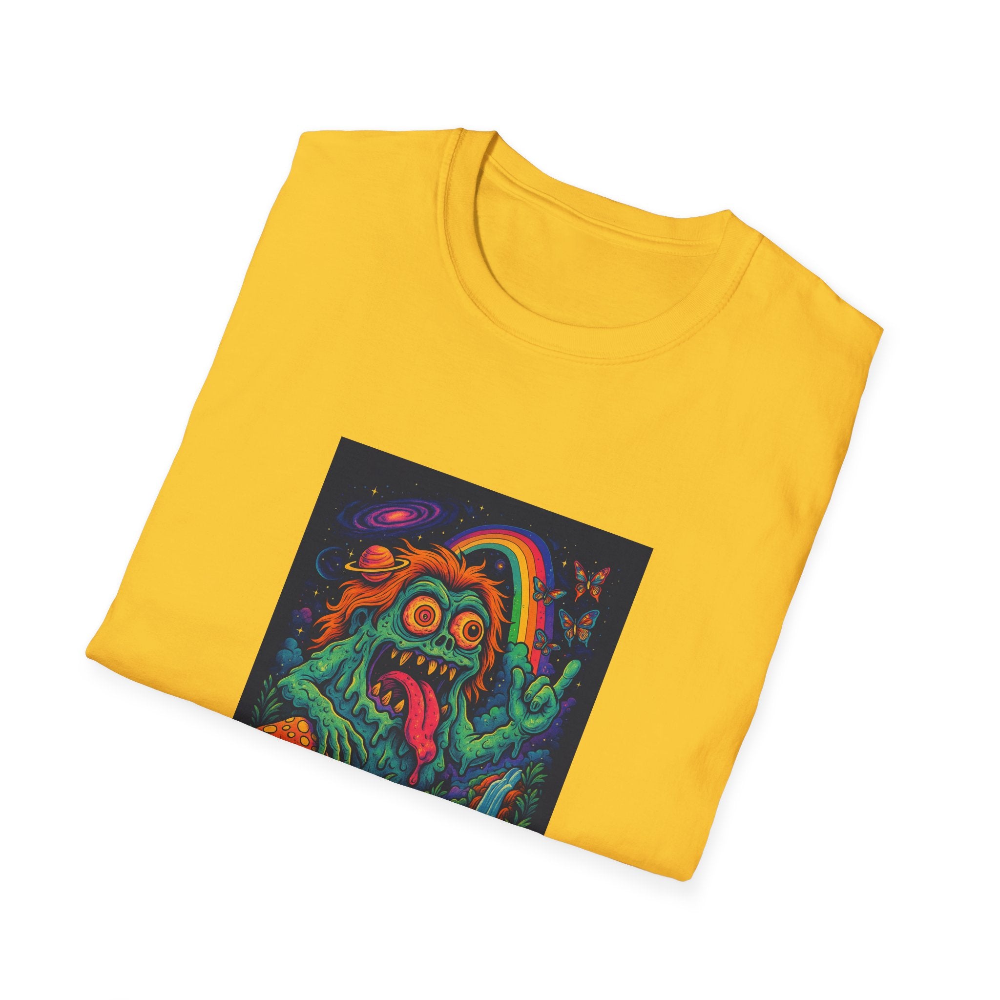 Stay Weird Unisex Softstyle T-Shirt, Fun Graphic Tee for Creatives, Quirky Gift for Weirdos, Great for Festivals, Everyday Comfort Wear