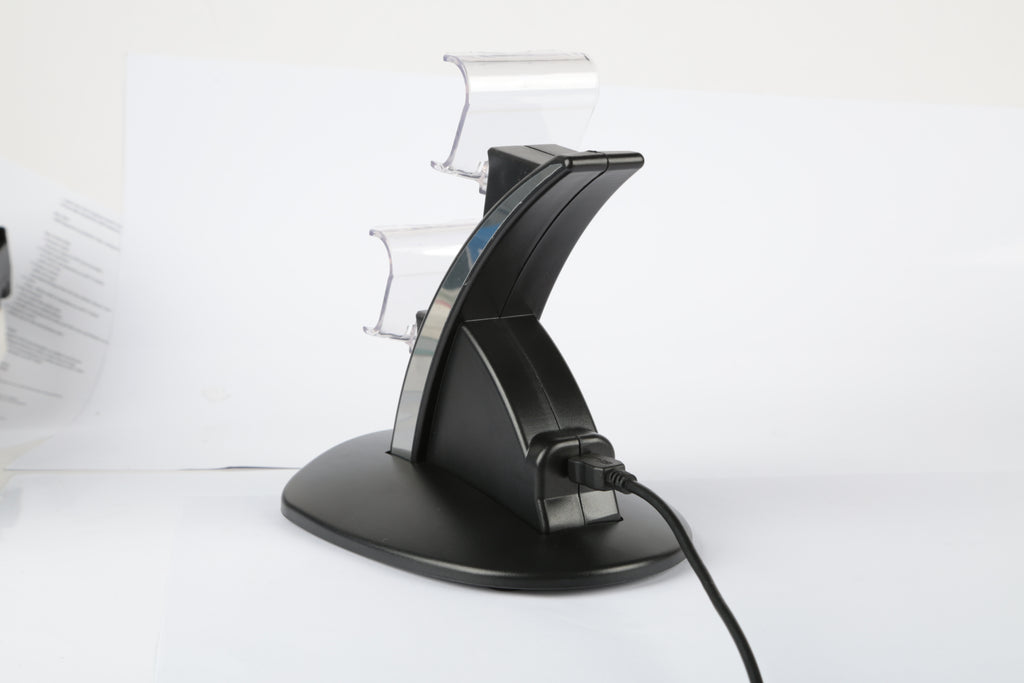 Charging Dock Station Dual Micro USB Charger Stand For PS4 Pro-PS4 Slim Gamepad Controller Handle Charging Station With Blue Indicator Game Lovers