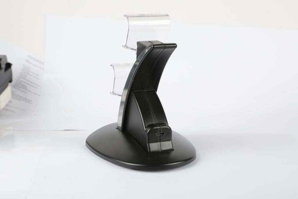 Charging Dock Station Dual Micro USB Charger Stand For PS4 Pro-PS4 Slim Gamepad Controller Handle Charging Station With Blue Indicator Game Lovers