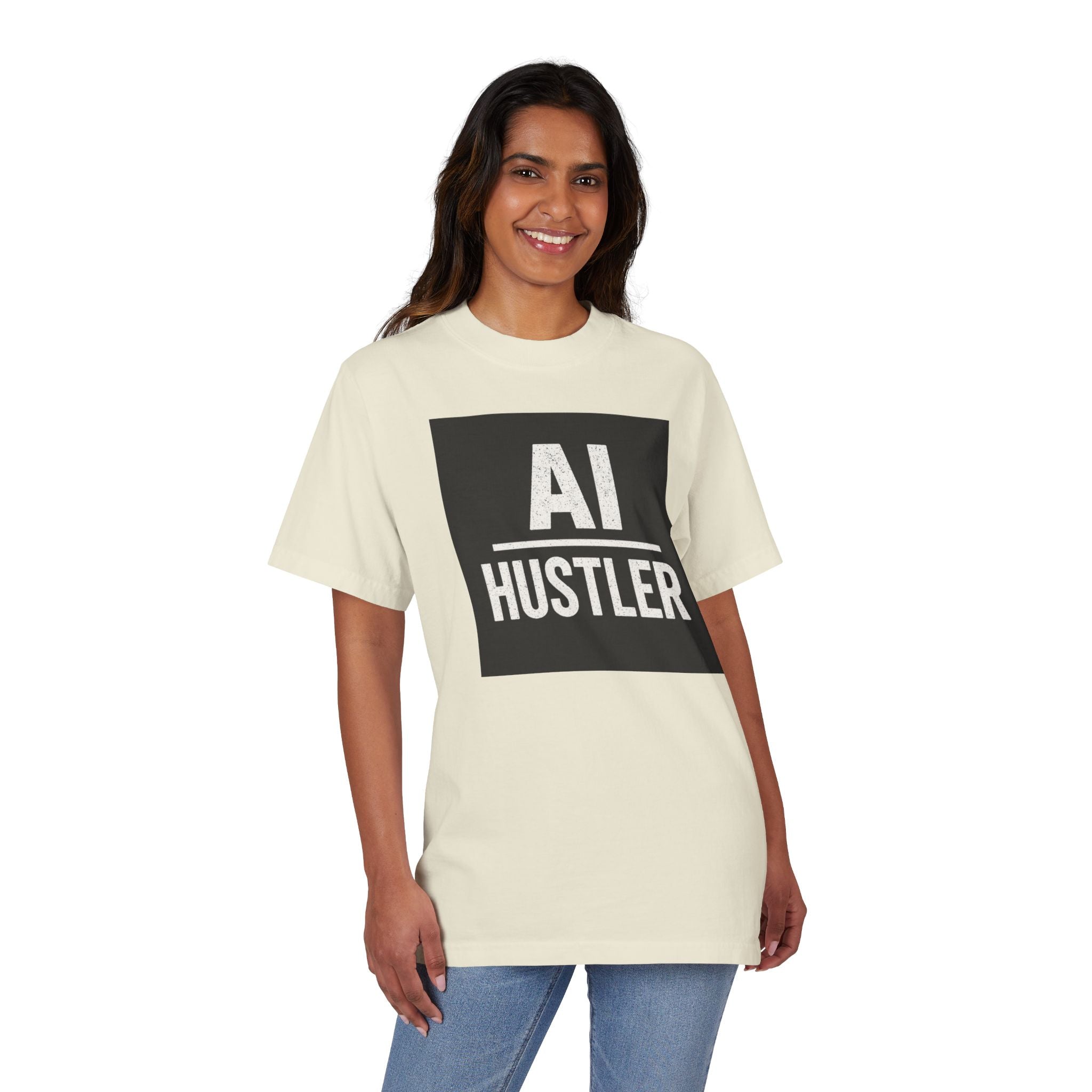 AI Hustler T-Shirt, Unisex Graphic Tee, Entrepreneur Gift, Casual Streetwear, Tech Enthusiast Apparel, Gift for Friends