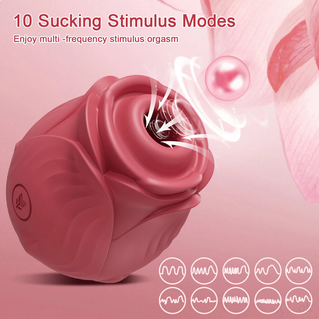 Rose-Inspired Suction Wellness Massager | Quiet, Compact & Body-Safe