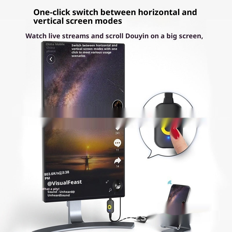 4K Wireless Projector Applicable Mobile Phone Tablet