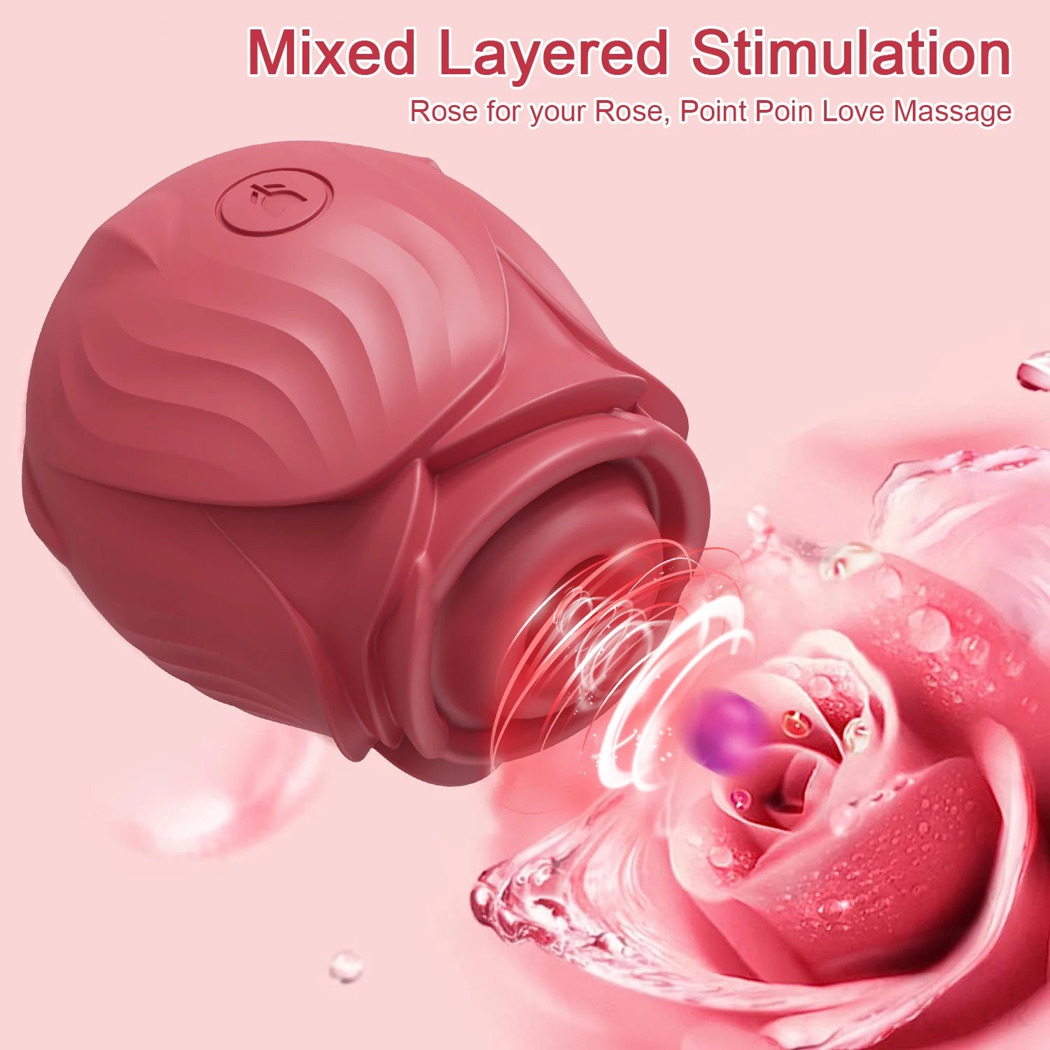 Rose-Inspired Suction Wellness Massager | Quiet, Compact & Body-Safe