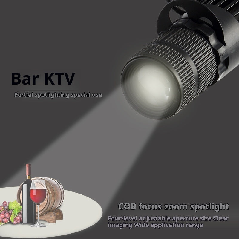Led Spotlight Adjustable Focus KTV Bar Stage Coffee Restaurant