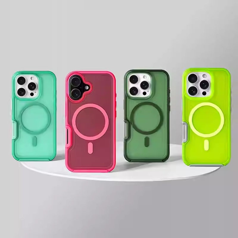 High-grade Matte Simple All-inclusive Anti-fall Skin Feeling Magnetic Phone Case